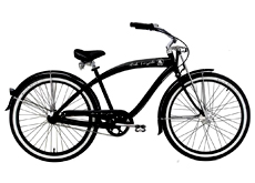 26" shimano nexus 3 speed beach cruiser bicycle